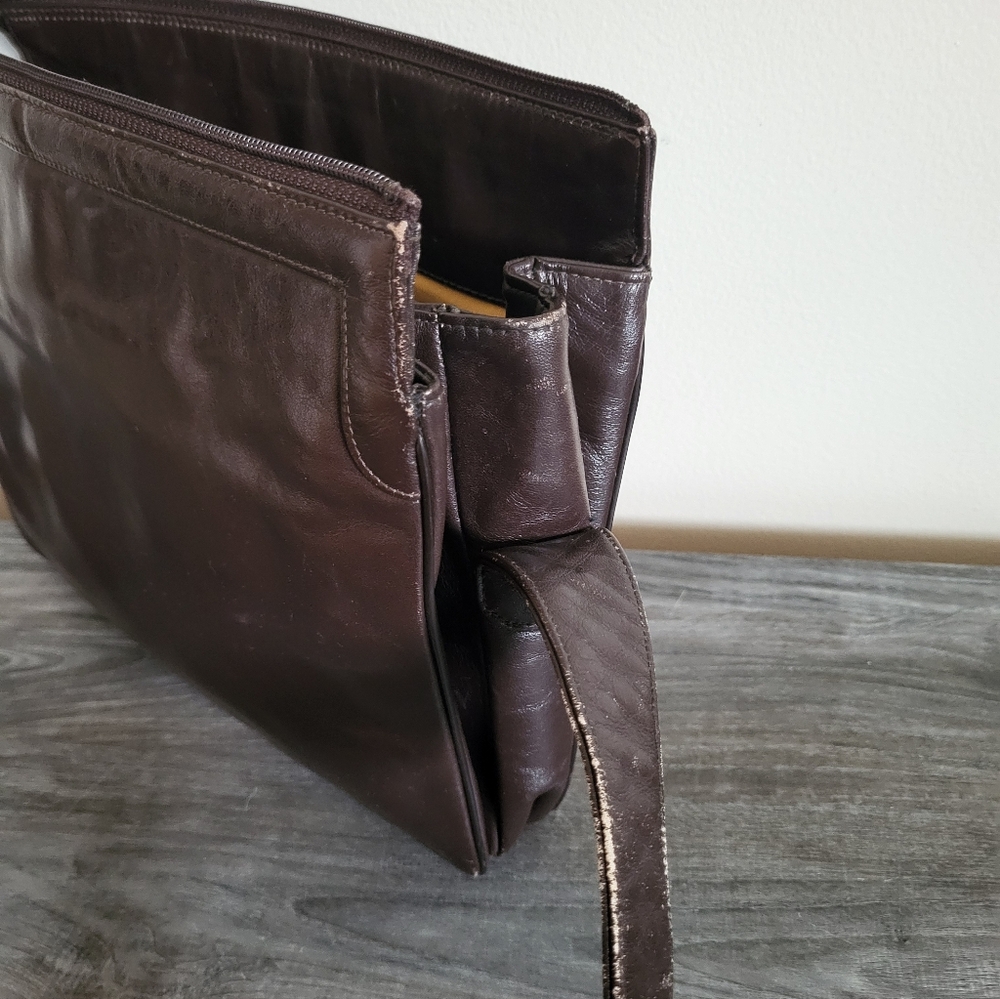Vintage Susan Gail Brown Leather Shoulder Bag MCM - Picture 7 of 10